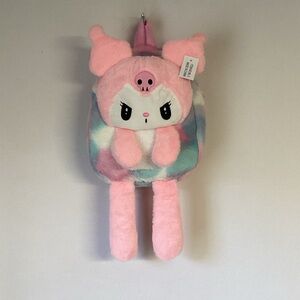 Pink and Multicolor Kids Backpack